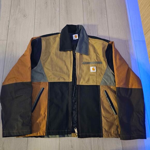 Carhartt Rework Multi-Color Patchwork Detroit Jacket - Picture 3 of 9